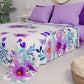 Copriletto Estivo, Coperta Leggera, Lenzuola Copriletto, Floreale Viola