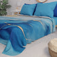 Copriletto Estivo, Coperta Leggera, Lenzuola Copriletto Marble Azzurro