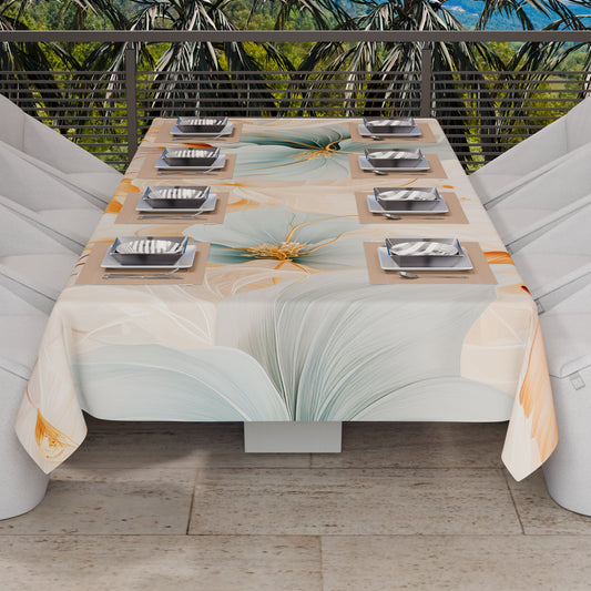 Telo Arredo Copridivano, Copriletto, Copritavolo e Copritutto in Microfibra | Fantasia Marble Flower