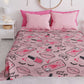 Boutis d'Été, Couverture Légère, Draps Boutis Rouge à Lèvres Rose