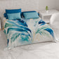 Drap housse pour canapé, couvre-lit, nappe et tout usage en microfibre | Motif Palmwater Bleu