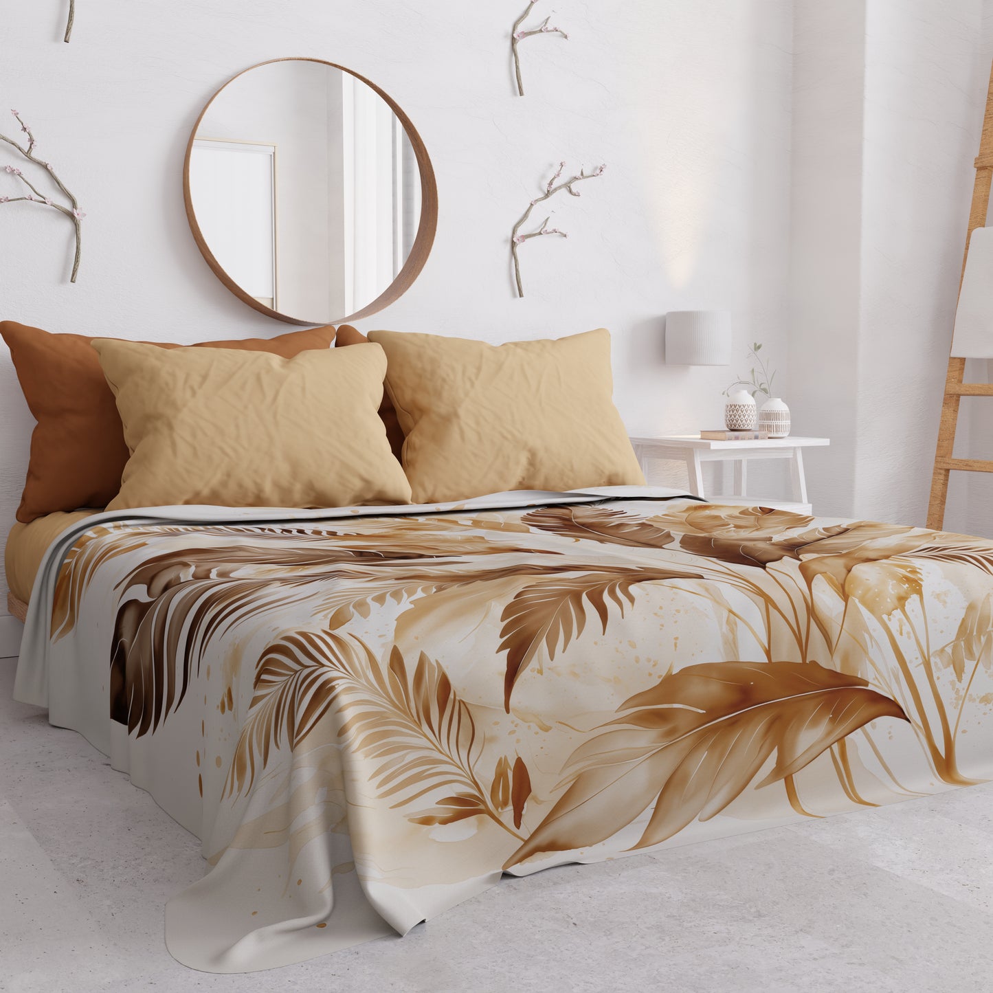 Boutis d'été, Couverture légère, Draps boutis Palmwater Boue