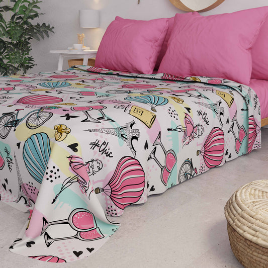 Copriletto Estivo, Coperta Leggera, Lenzuola Copriletto Paris Chic