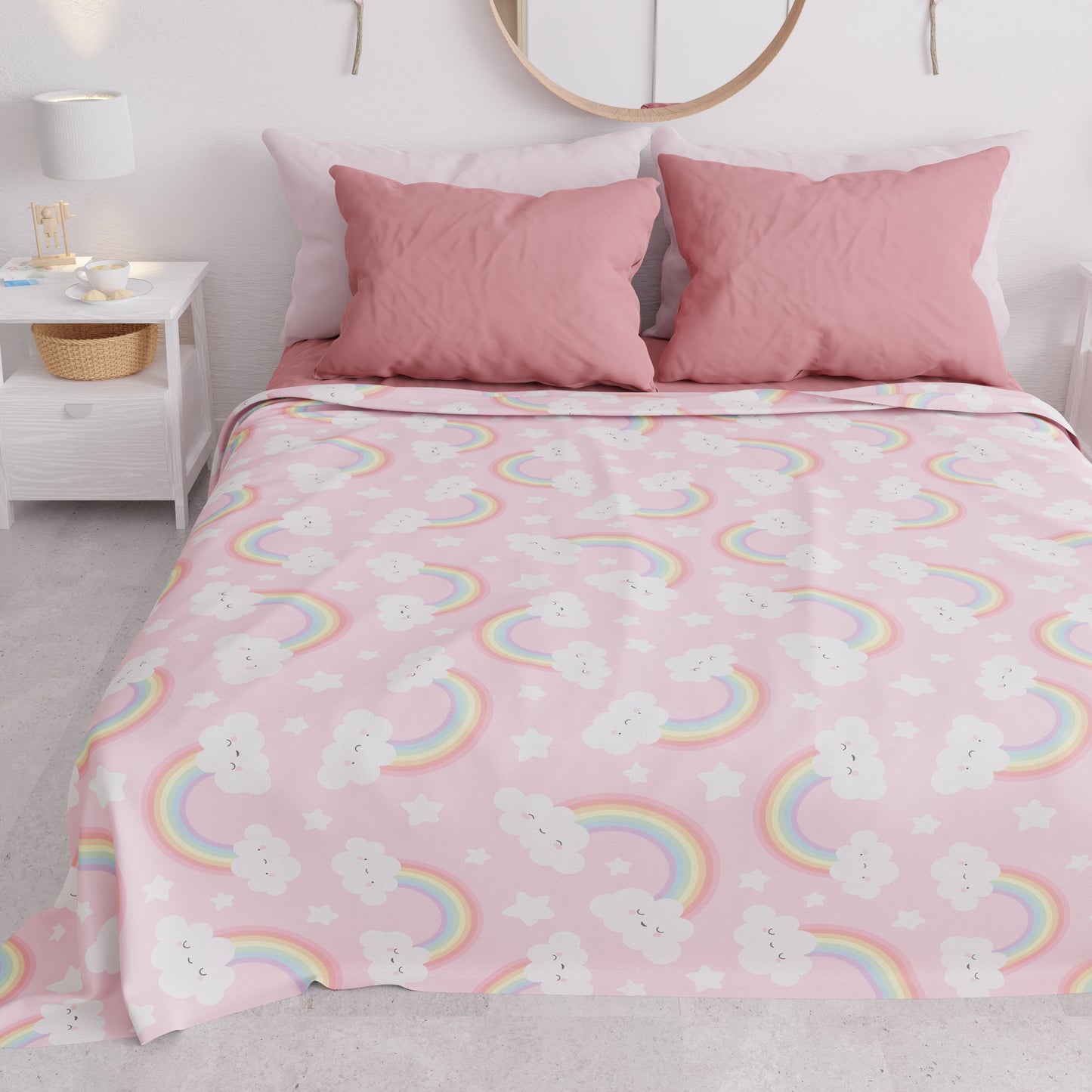 Copriletto Estivo, Coperta Leggera, Lenzuola Copriletto, Rainbow