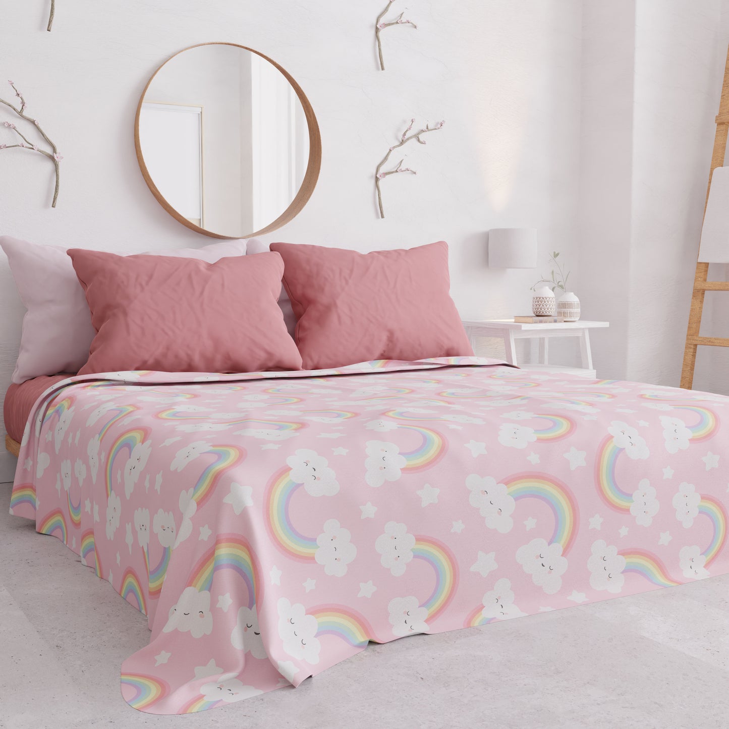 Copriletto Estivo, Coperta Leggera, Lenzuola Copriletto, Rainbow
