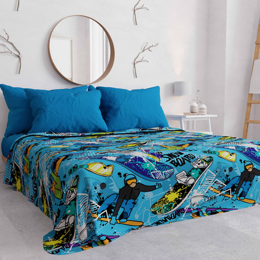 Copriletto Estivo, Coperta Leggera, Lenzuola Copriletto Snowboard