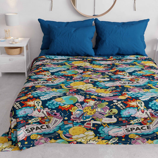 Copriletto Estivo, Coperta Leggera, Lenzuola Copriletto Space