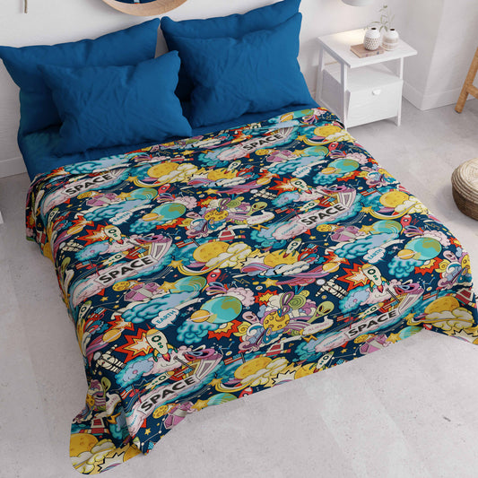 Copriletto Estivo, Coperta Leggera, Lenzuola Copriletto Space