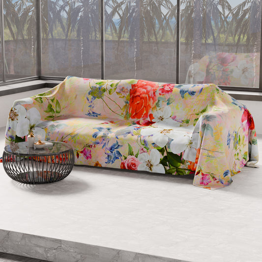 Telo Arredo Copridivano, Copriletto, Copritavolo e Copritutto in Microfibra | Fantasia Spring Colorful