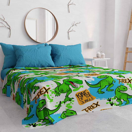 Copriletto Estivo, Coperta Leggera, Lenzuola Copriletto T-Rex