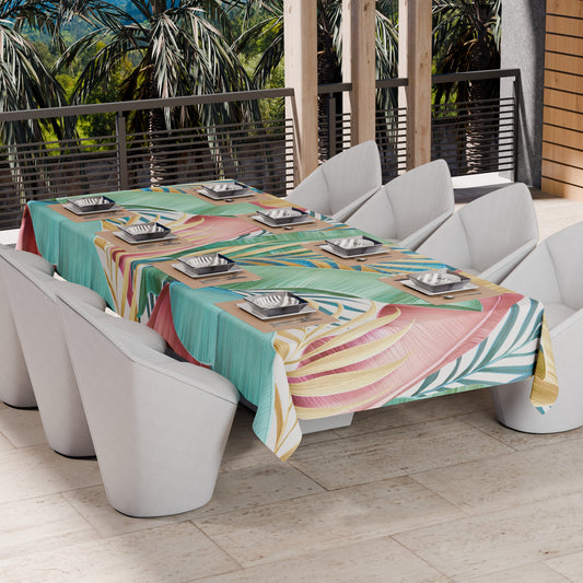 Telo Arredo Copridivano, Copriletto, Copritavolo e Copritutto in Microfibra | Fantasia Tropical Multicolor