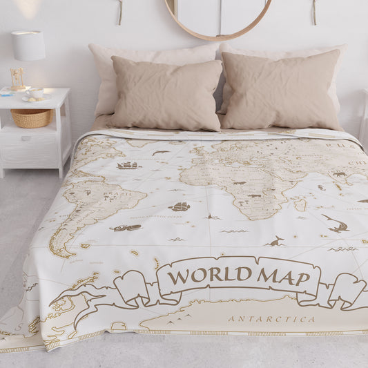 Copriletto Estivo, Coperta Leggera, Lenzuola Copriletto, World Bianco