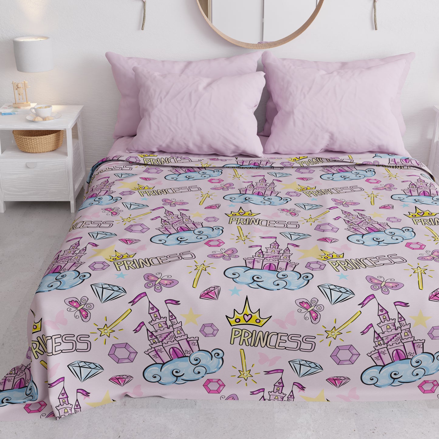 Couvre-lit d'été, Couverture légère, Draps couvre-lit Princesse