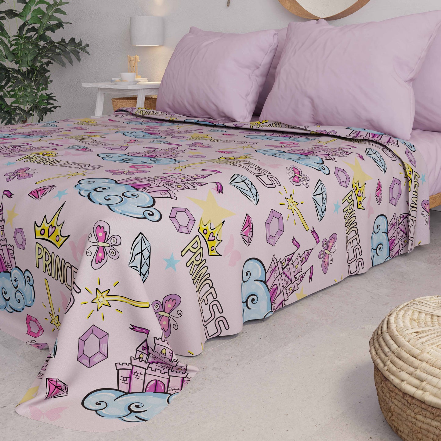 Couvre-lit d'été, Couverture légère, Draps couvre-lit Princesse