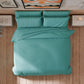 Housse de couette double, sac de housse de couette et taies d'oreiller, uni Tiffany