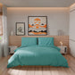 Housse de couette double, sac de housse de couette et taies d'oreiller, uni Tiffany