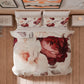 Housse de couette double, simple, une place et demie, Floral 04-171