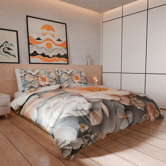 Housse de couette Double, Simple, Une place et demie, Floral 05-20