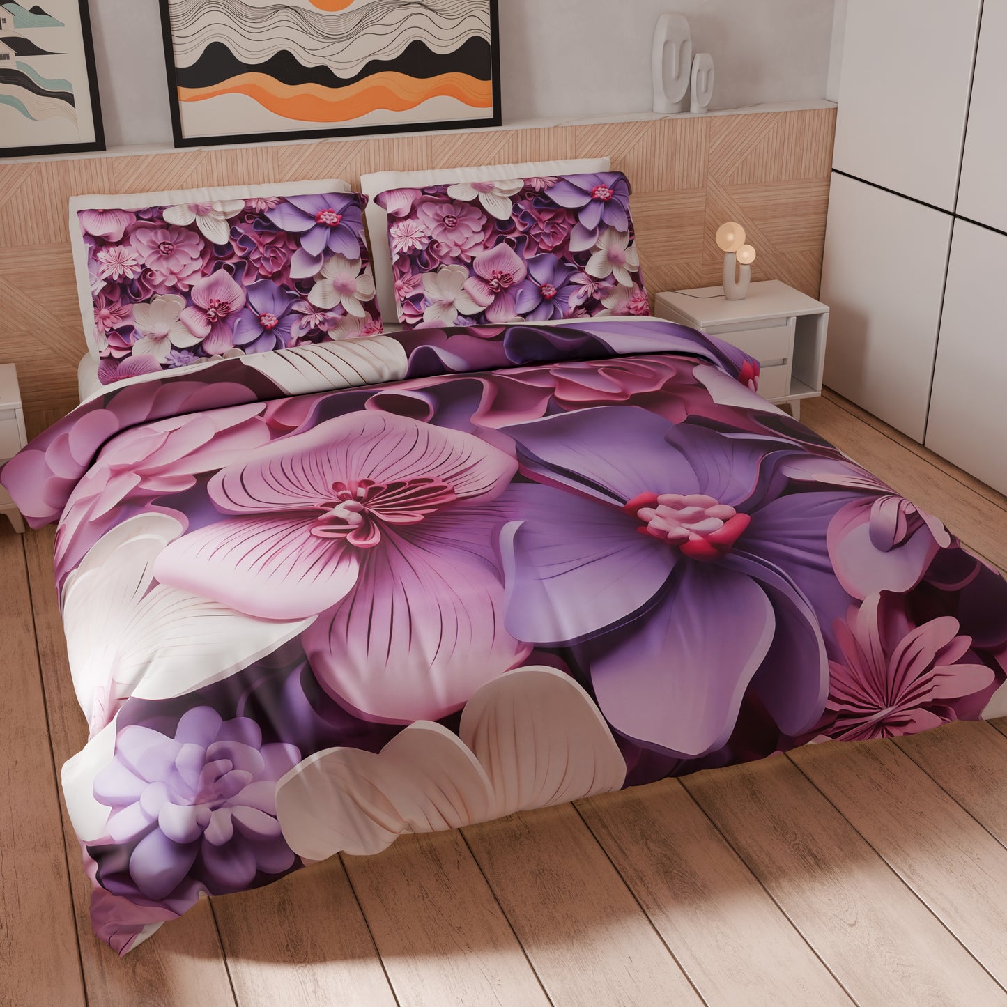 Housse de couette Double, Simple, Une place et demie, Floral 05-23