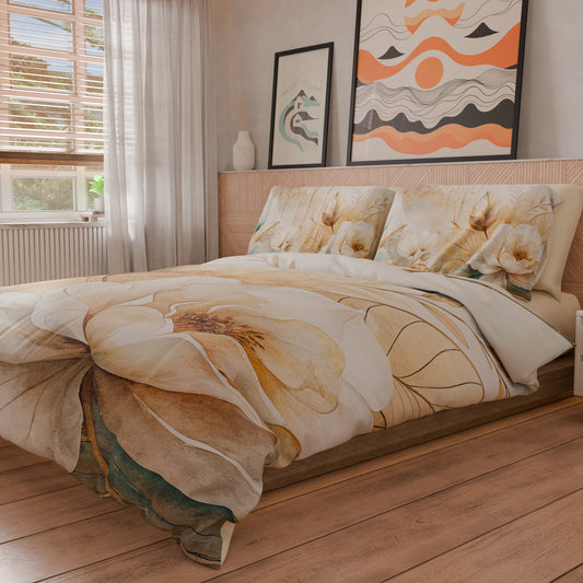 Housse de couette double, simple, une place et demie, florale F154