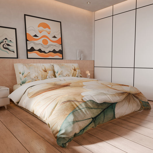 Housse de couette double, simple, une place et demie, florale F154