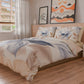 Housse de couette double, simple, une place et demie, florale F164