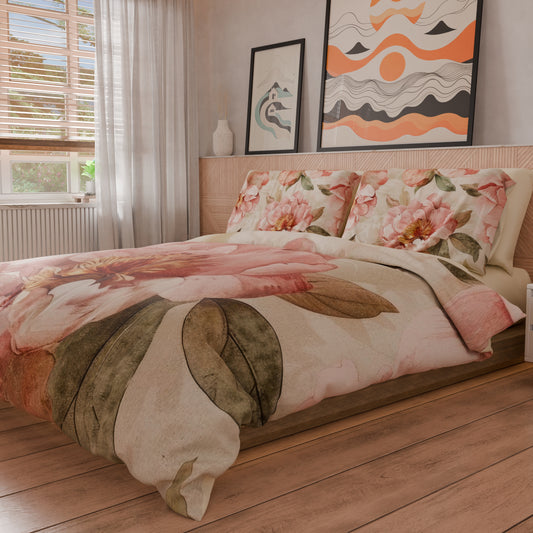 Housse de couette double, simple, une place et demie, florale F20