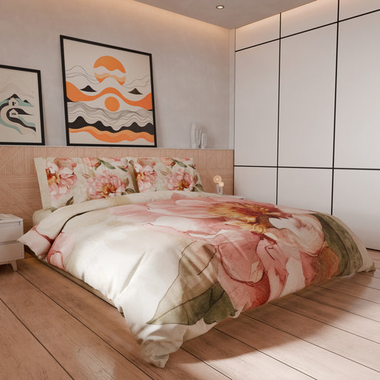 Housse de couette double, simple, une place et demie, florale F20