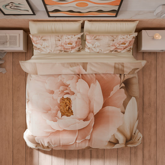 Housse de couette double, simple, une place et demie, florale F26