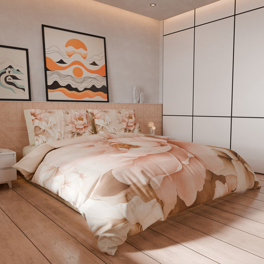 Housse de couette double, simple, une place et demie, florale F26