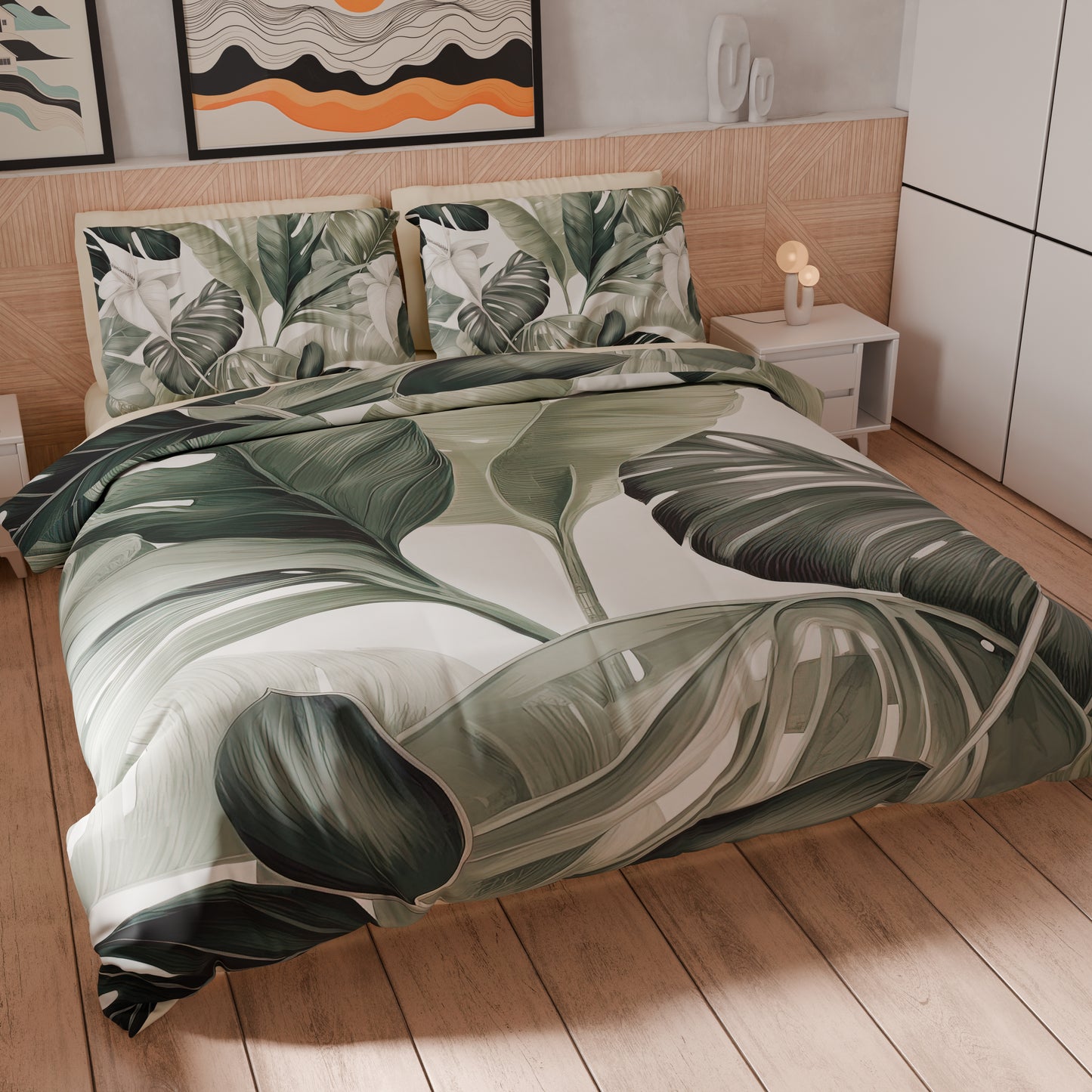 Housse de couette double, simple, une place et demie, florale F4