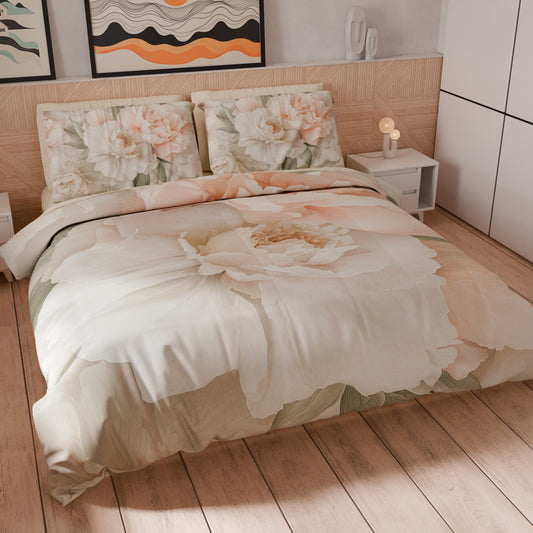 Housse de couette double, simple, une place et demie, florale F40