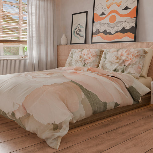 Housse de couette double, simple, une place et demie, florale F40