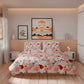 Housse de Couette Double, Simple, 1 Place et Demi, Florale 19-00