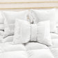Coussins décoratifs en velours avec volant et dentelle rebrodée 2 pcs, Coussins canapé blanc par Sissy