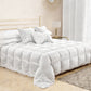 Coussins décoratifs en velours avec volant et dentelle rebrodée 2 pcs, Coussins canapé blanc par Sissy