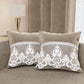 Coussins décoratifs en velours avec volant et dentelle rebrodée 2 pcs, Coussins canapé boue par Sissy