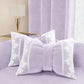 Cuscino Arredo Fiocco in Velluto e Balza con Pizzo Rebrodè 40x50 cm, Cuscino divano Lilla By Sissy
