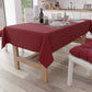 Nappe de table en coton, nappe unie bordeaux
