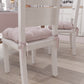 Coussins pour Chaises de Cuisine, Couvre-Chaises 6 Pièces Poudre