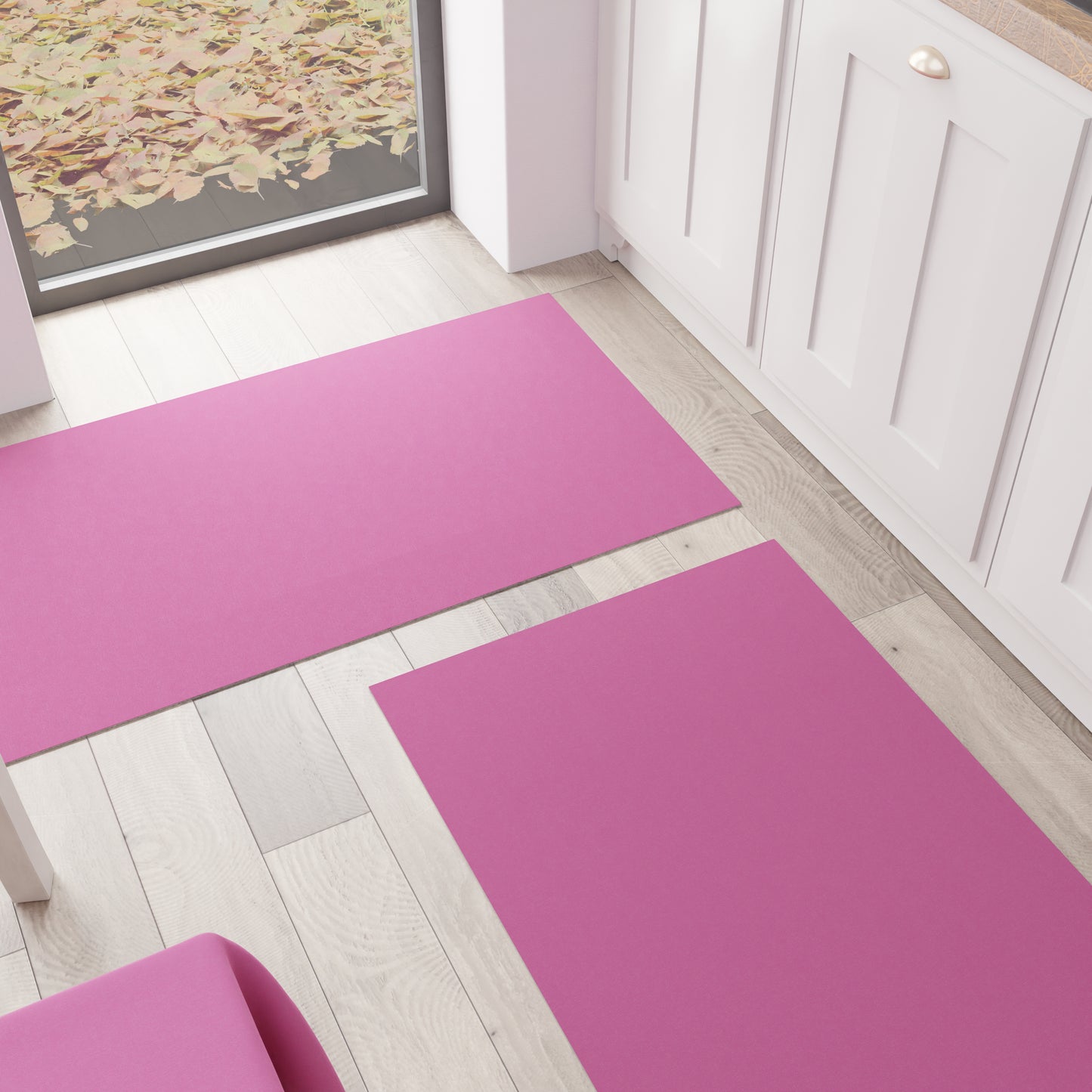 Tapis de cuisine, couloir de cuisine, uni fuchsia