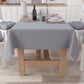 Nappe de table en coton, nappe unie grise