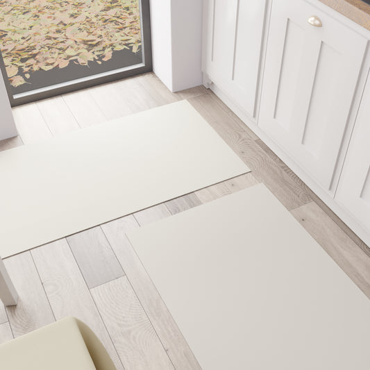 Tapis de cuisine, couloir de cuisine, uni Crème