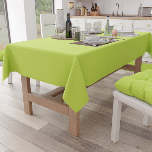Tovaglia da Tavola in Cotone, Tovaglia Tinta Unita Verde Chiaro