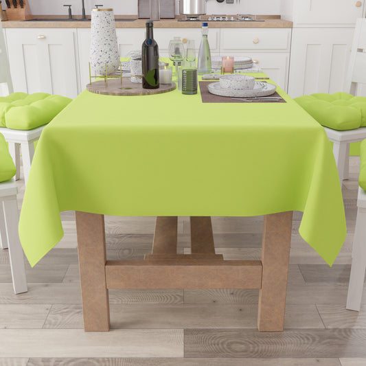 Tovaglia da Tavola in Cotone, Tovaglia Tinta Unita Verde Chiaro