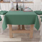 Nappe de table en coton, nappe unie vert émeraude