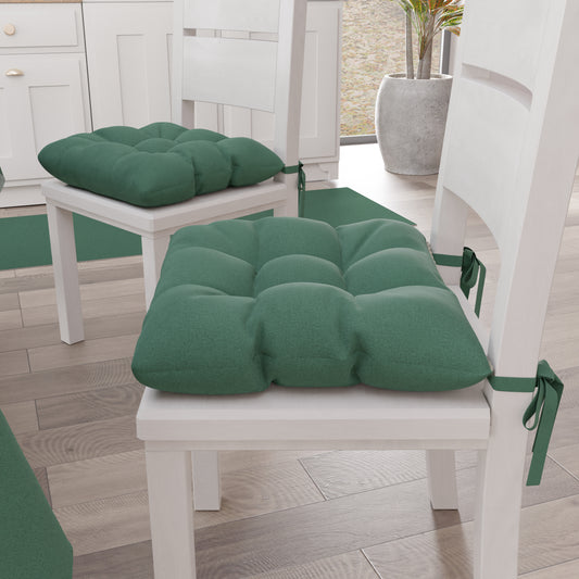 Cuscini per Sedie Cucina, Cuscini Coprisedie 6 Pezzi Verde Smeraldo