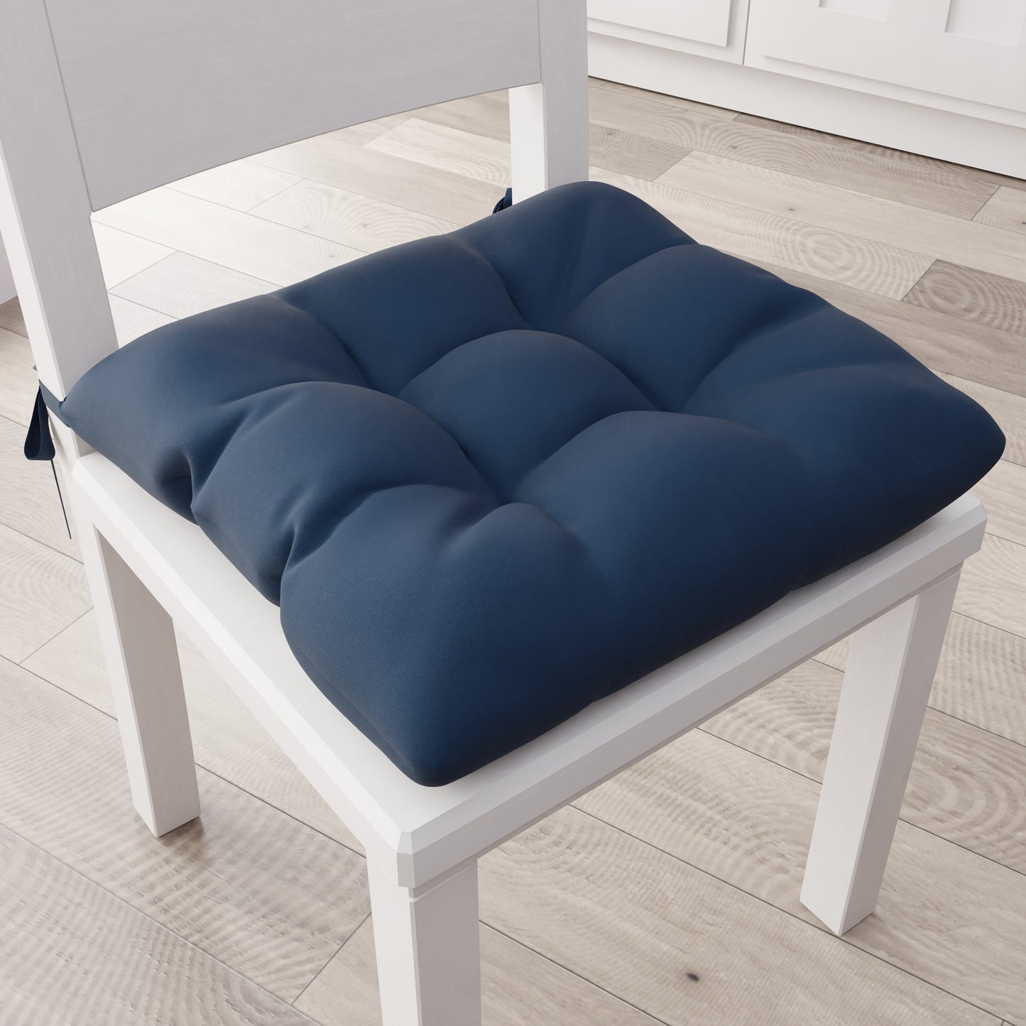 Coussins pour chaises housses de chaise Shabby Chic uni bleu nuit