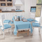 Copriforno Elegante Shabby Chic con Pizzo e Fiocchi Celeste