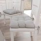 Cushions for Chairs Shabby Chic Solid Color Chair Cover Light Gray 